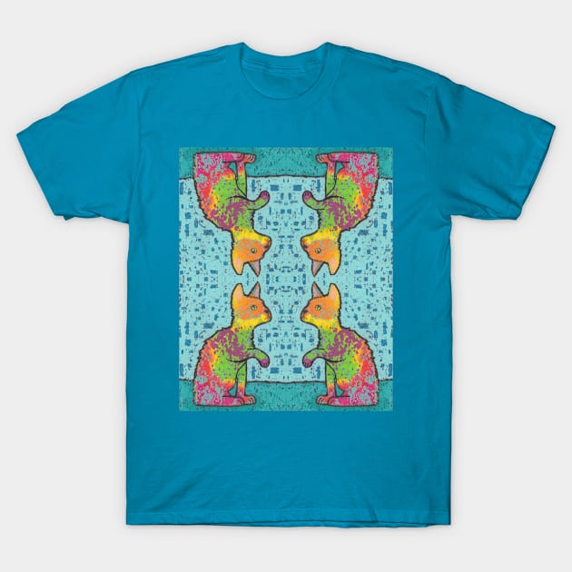 Rainbow Cat T-Shirt by Scipeace